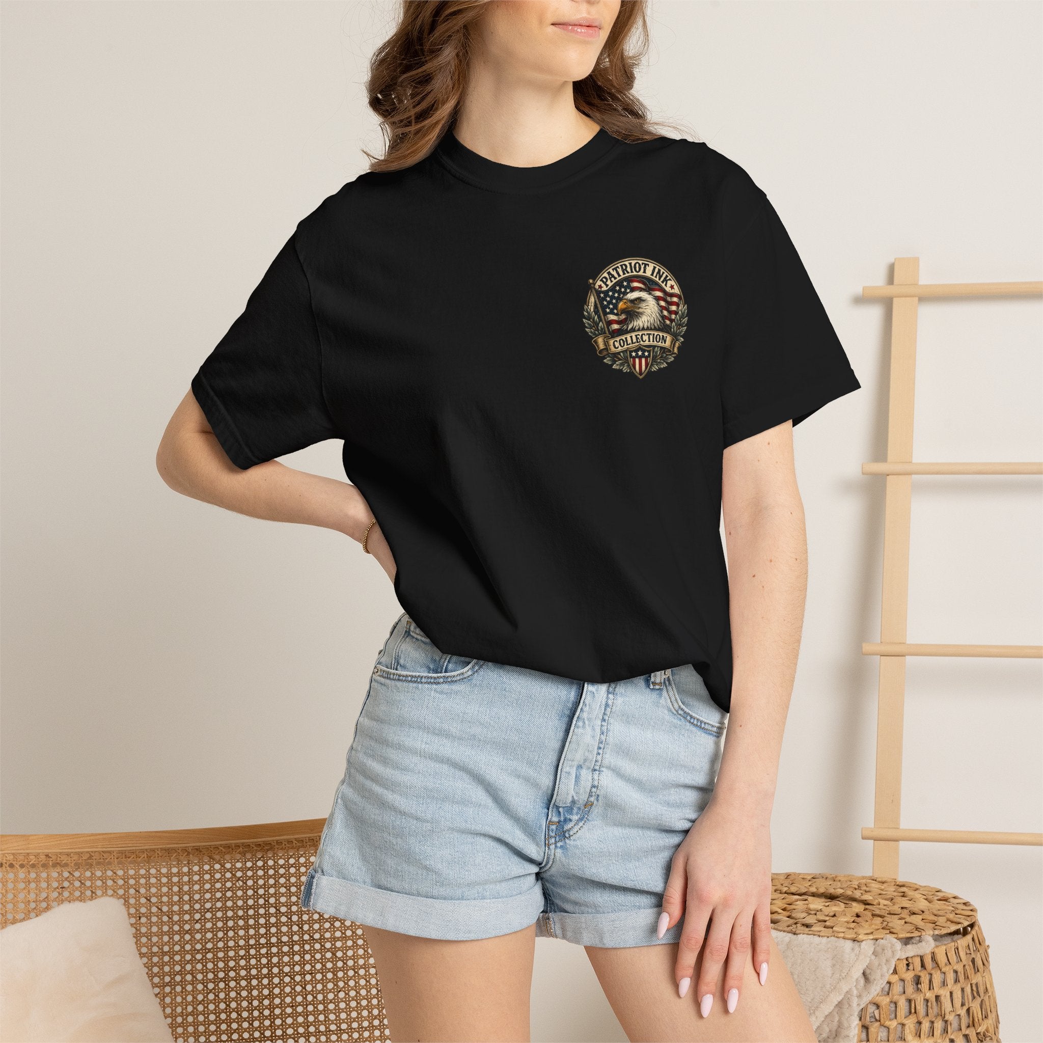 Bison Mountain Scene T-shirt | Vintage Buffalo Illustration