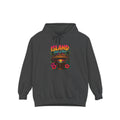 Island Tiki Hut Hoodie | Tropical Palm Sunset, Hibiscus Floral Design