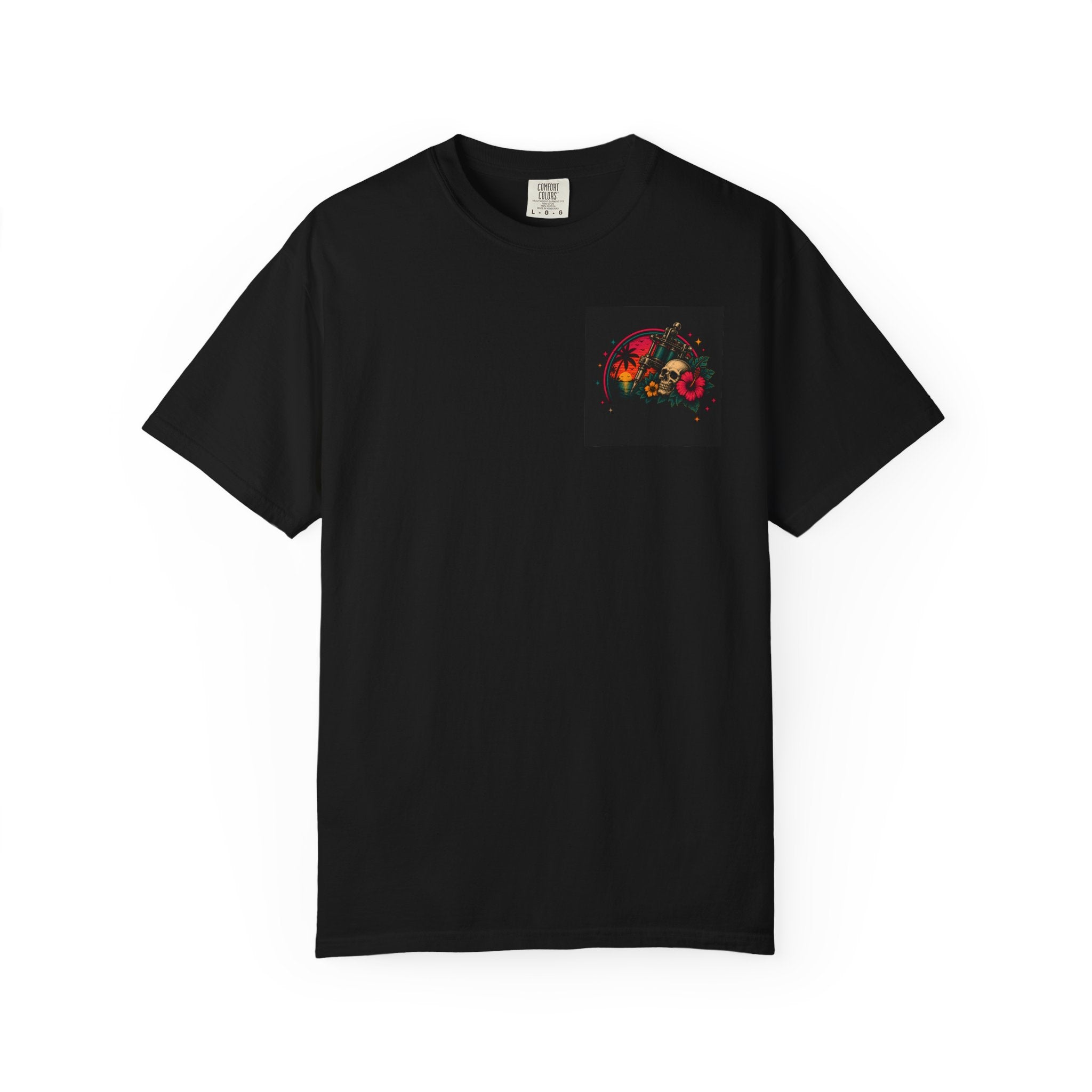 Shark Sunset Illustration T-shirt | Island Ink Collection