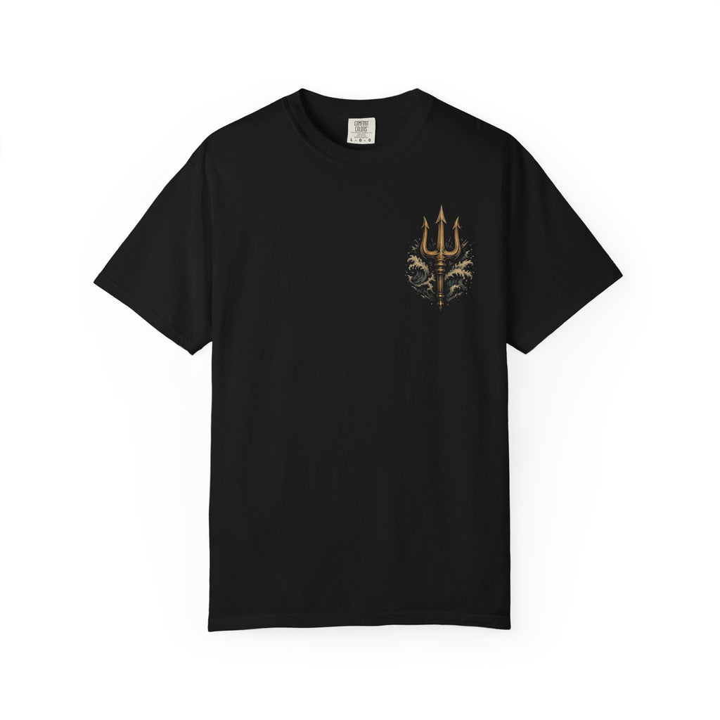 Poseidon Trident Illustration T-shirt | Greek God Ocean Mythology