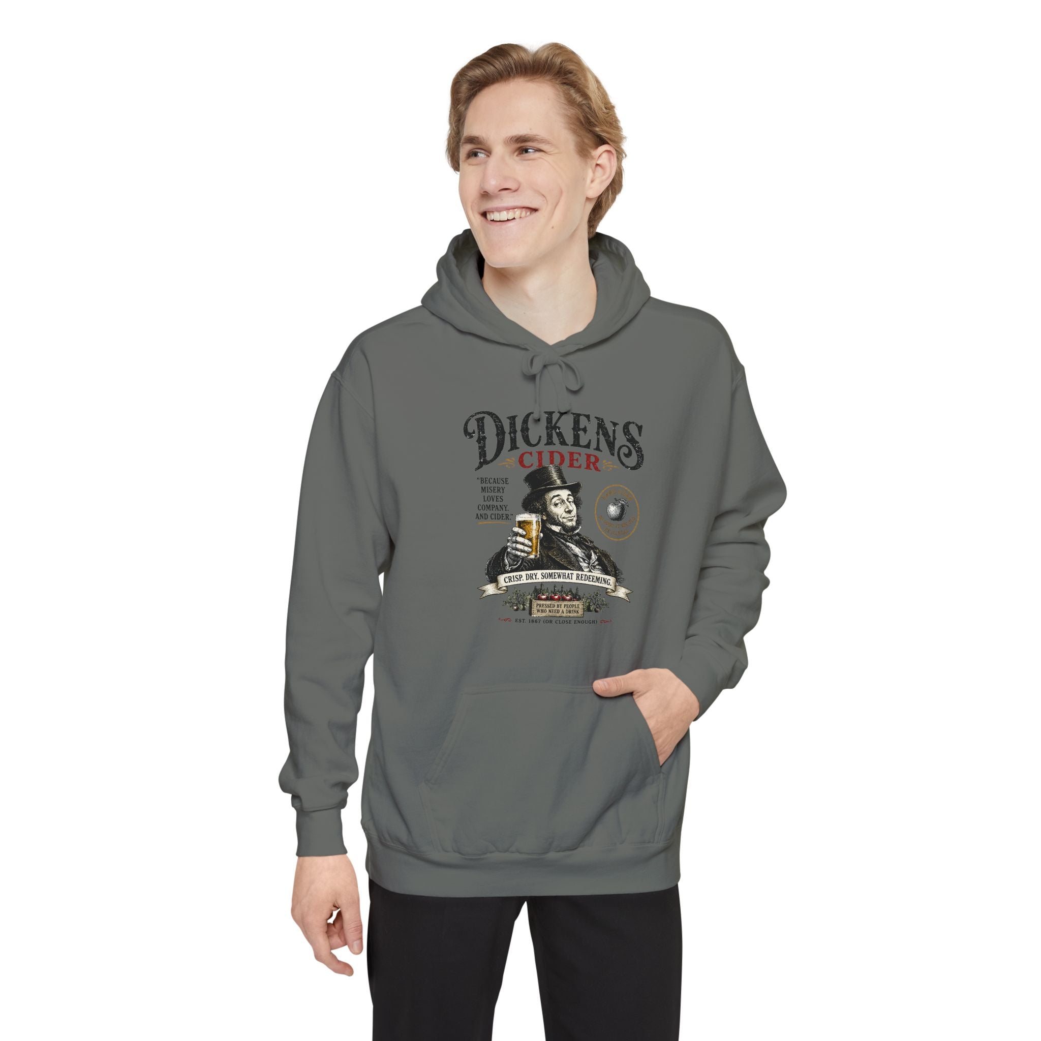 Dickens Cider hoodie | Misery Loves Company, Literary Humour
