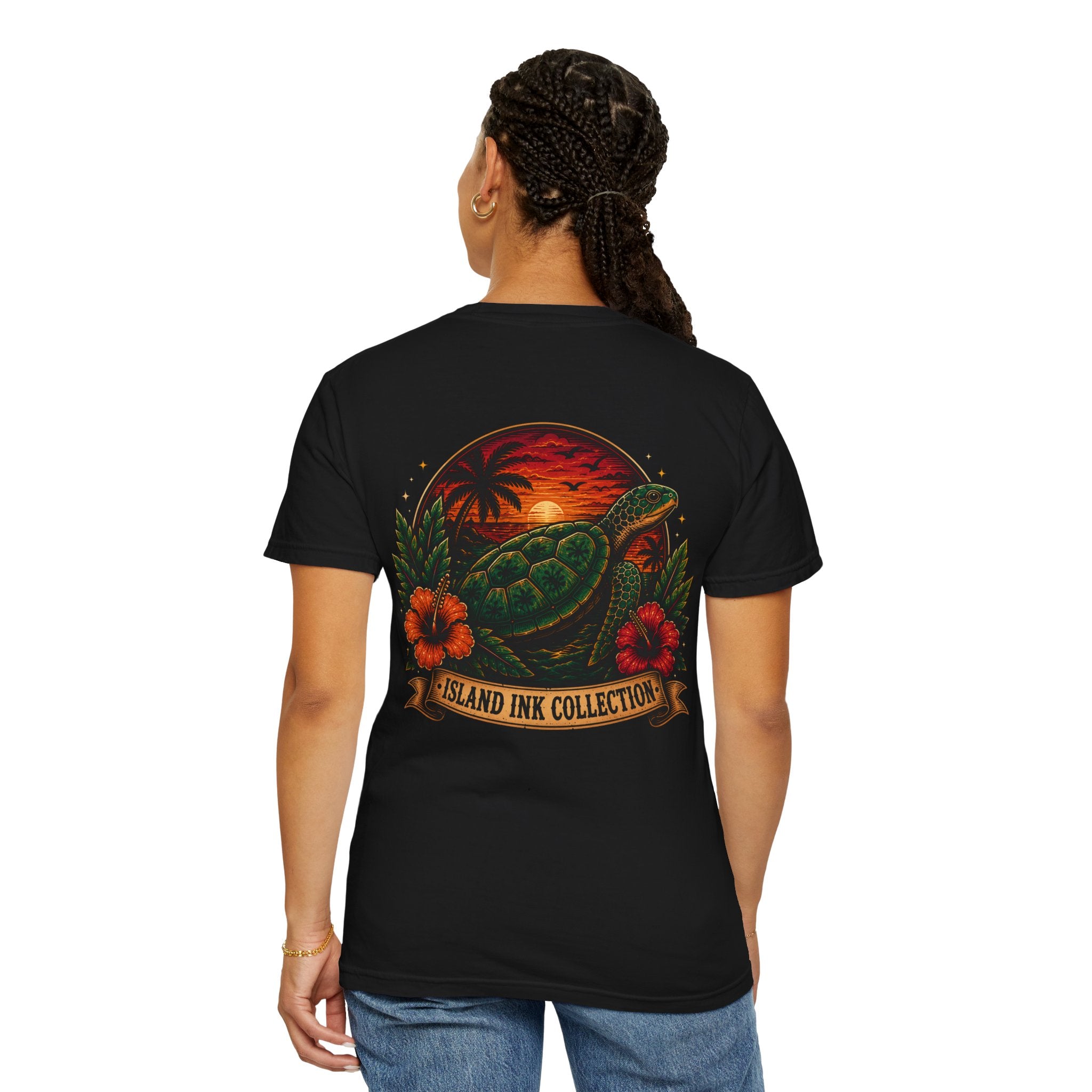 T-Shirt — Island Ink Turtle Sunset Graphic Tee