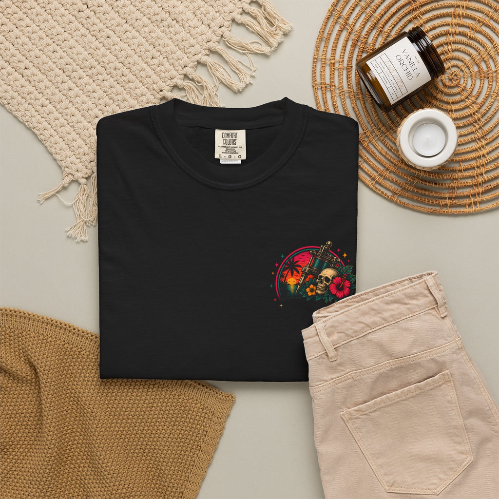 T-Shirt • Island Ink Sunset Palm Floral Graphic