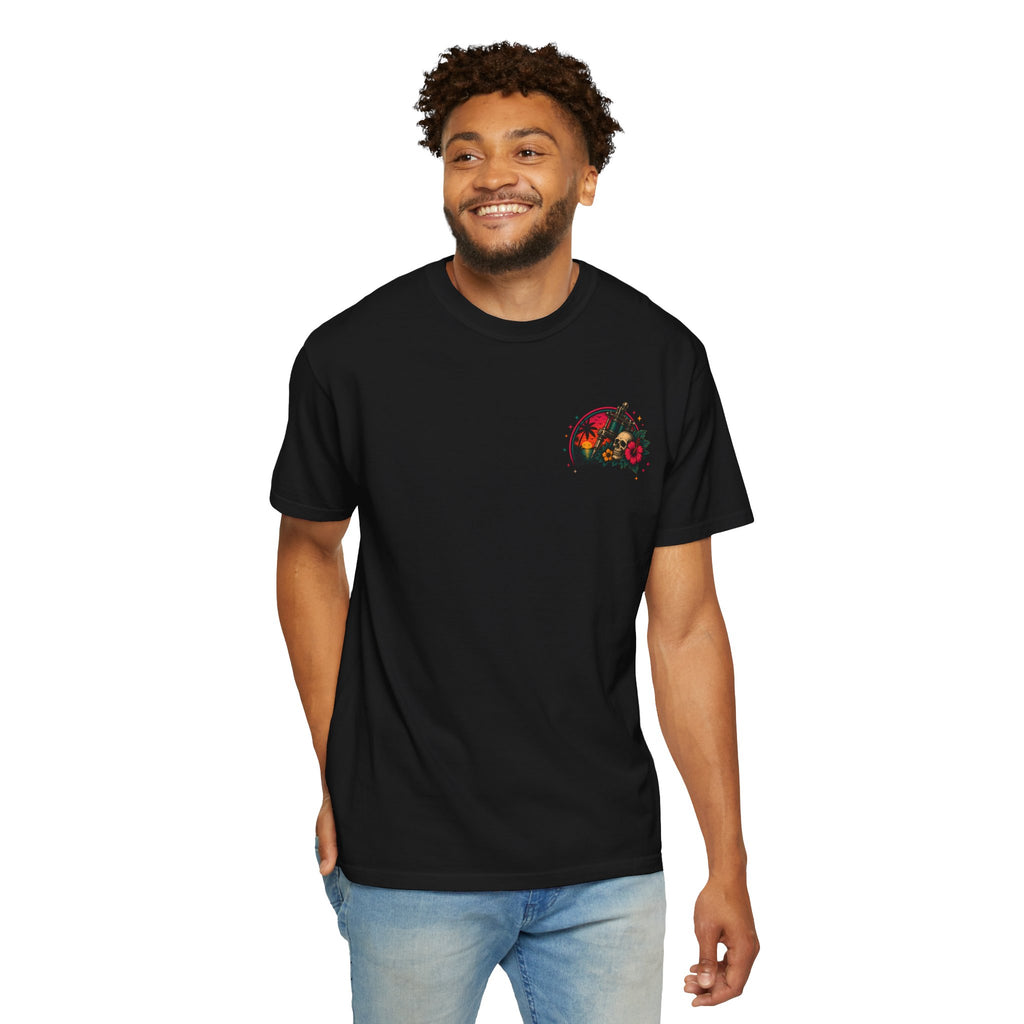 T-Shirt • Island Ink Sunset Palm Floral Graphic